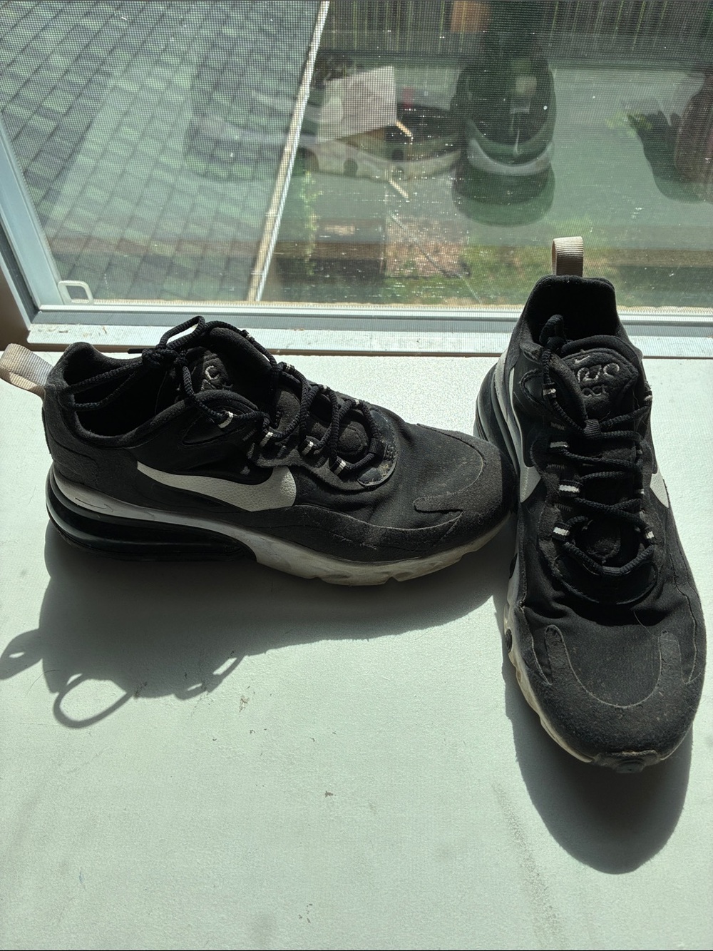 Nike Black and White Air Max Athletic Sneakers